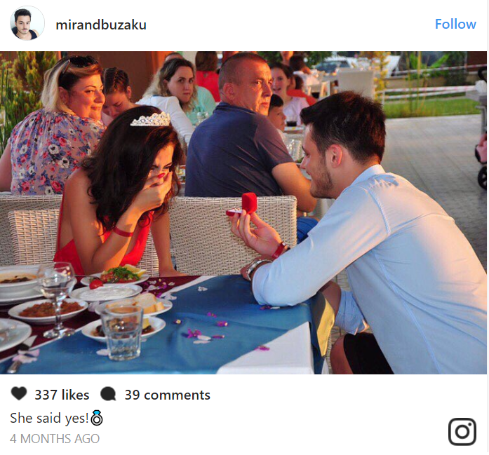 'Cô ấy đồng ý rồi!' - Mirand hào hứng chia sẻ trên Instagram khi cầu hôn bạn gái thành công