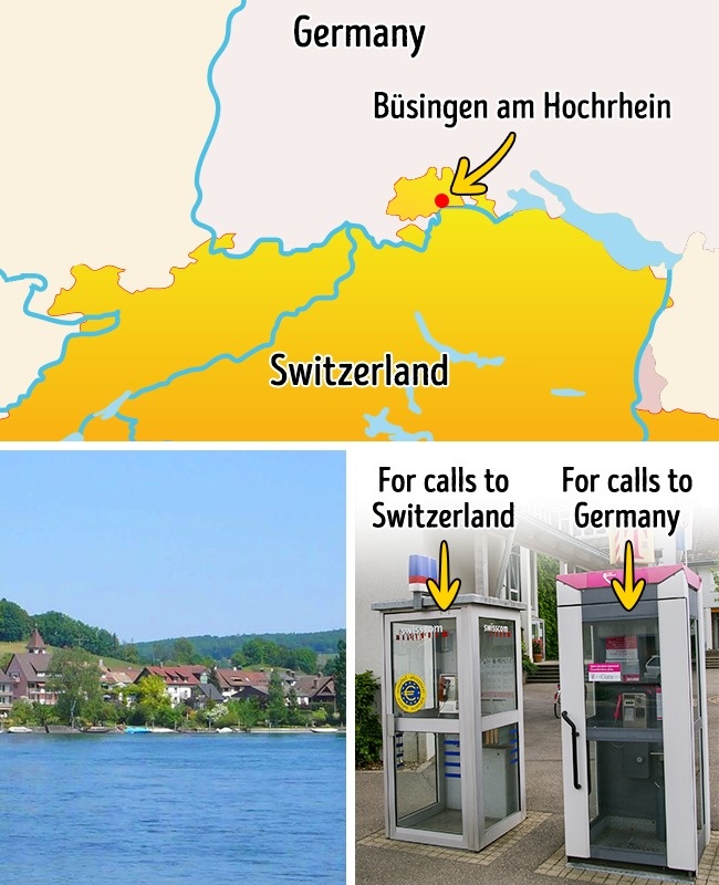 Thị trấn kỳ lạ thuộc hành chính của Đức nhưng dùng tiền tệ của Thụy Sỹ