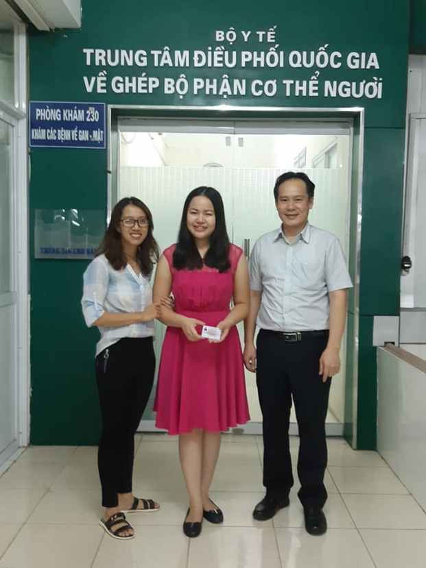   Hương Giang đến Trung tâm Điều phối Quốc gia về ghép bộ phận cơ thể người đăng ký hiến mô/tạng  