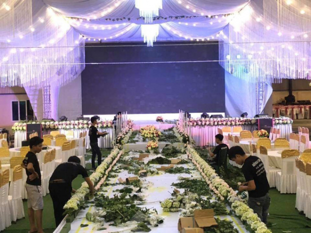 Choáng ngợp rạp cưới 'khủng' trị giá hơn 800 triệu, dùng 100% hoa tươi ở Vĩnh Phúc 0