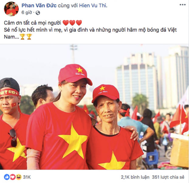 Các cầu thủ AFF Cup Việt Nam đăng gì trên mạng xã hội sau chiến thắng lịch sử? 2