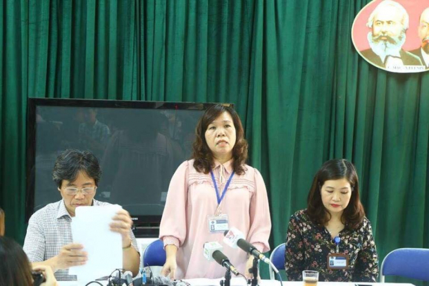   Bà Lê Anh Vân - Hiệu trưởng nhà trường: 'Giáo viên sai phạm đến đâu, chúng tôi sẽ xử lý nghiêm đến đó'.  