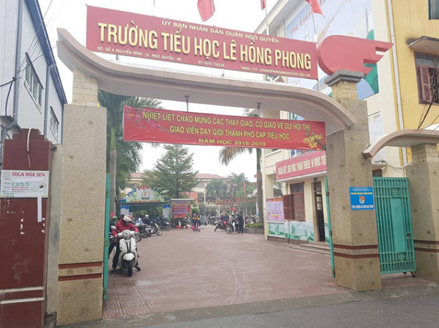   Trường tiểu học Lê Hồng Phong được chọn là nơi thi giáo viên giỏi cấp tiểu học của tỉnh Hải Phòng.  