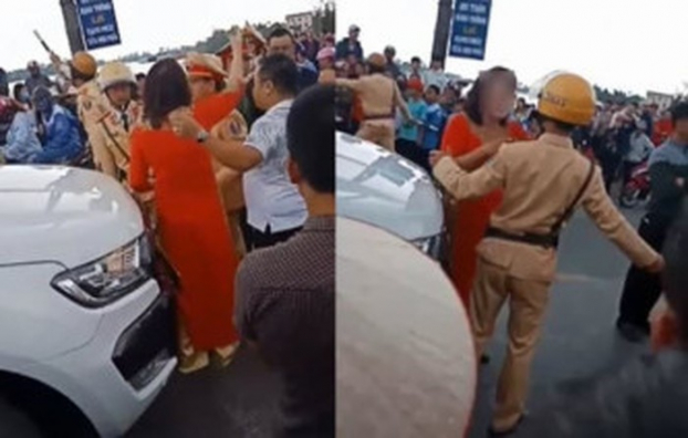   Bị dừng xe vì đốt pháo trên đường, mẹ chú rể 'bật' lại CSGT Kiến Thụy.  