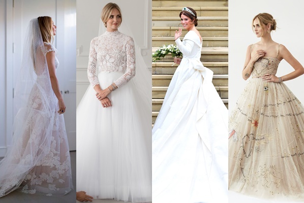 Những váy cưới ren xa xỉ của các sao Âu Mỹ năm 2021