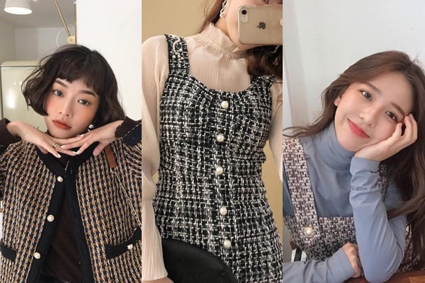 Những mẫu váy dạ tweed xinh thỏa sức diện tết 2024 cực sành điệu