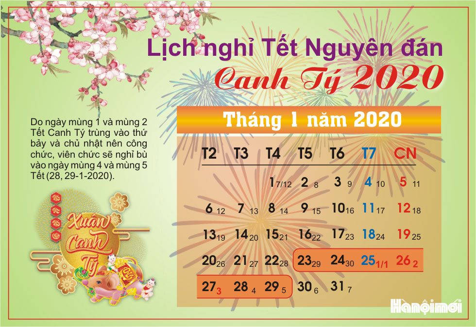 Lich nghi tet nguyen dan 2020 Giadinhvietnam