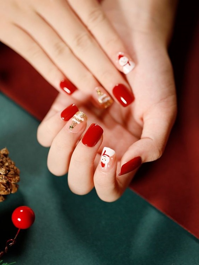 Đón Noel với loạt bộ nail siêu xinh, cực chất