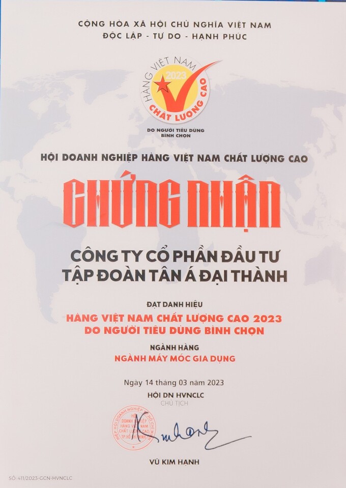 bang khen Hang VNCLC