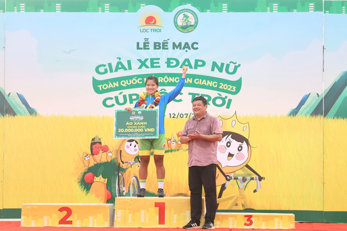 Tay đua Nguyễn Thị Thi giành áo vàng Giải Xe đạp nữ toàn quốc mở rộng An Giang 2023