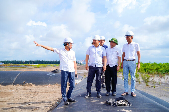 Hải Phòng đẩy nhanh tiến độ triển khai Dự án đầu tư xây dựng tuyến đê biển Nam Đình Vũ