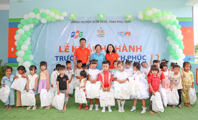 Mầm non tương lai tỉnh Phú Yên có trường mới 1,2 tỷ đồng