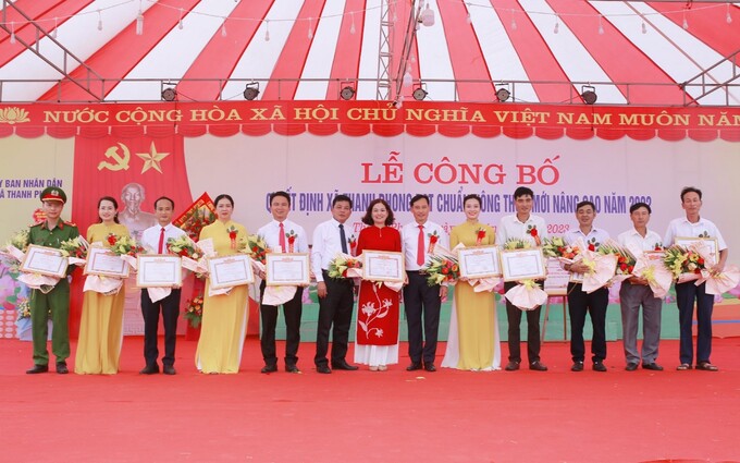 Thêm 1 xã tại Nghệ An đạt chuẩn nông thôn mới nâng cao
