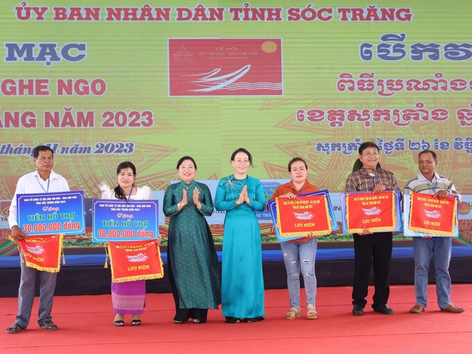 46 đội tranh tài giải Đua ghe Ngo truyền thống tỉnh Sóc Trăng năm 2023