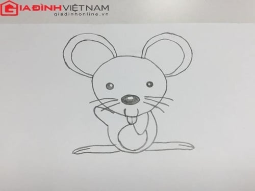 Cách vẽ con chuột đơn giản, đẹp và dễ thương