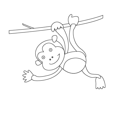 Cách vẽ con khỉ đơn giản, đẹp và xinh xắn