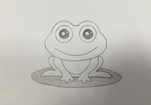 Bạn muốn tìm kiếm hình vẽ đẹp về con ếch? Hãy xem bức tranh này! Với sự kết hợp giữa nét vẽ tinh tế và khả năng sử dụng các công cụ họa sĩ cơ bản, chiếc lá và chú ếch sẽ được tái hiện một cách chân thực trong bức tranh này.