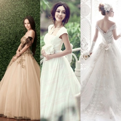 Những mẫu váy cưới đẹp cho đám cưới mùa hè