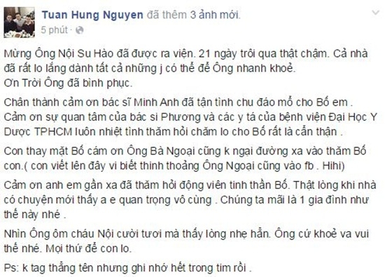 ca-si-tuan-hung-da-mo-lai-trang-ca-nhan-sau-11-ngay-dong-cua-giadinhonline.vn 3