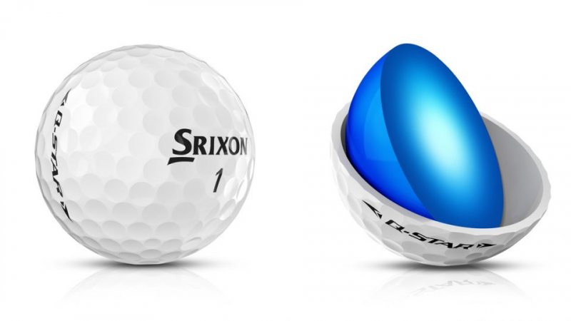 Quả bóng golf Srixon Q-Star thế hệ thứ năm.