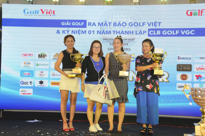 Ba golfer đoạt giải tại bảng Lady