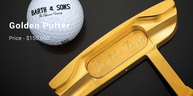 Bộ gậy Golf mạ vàng đẳng cấp có giá đắt đỏ.