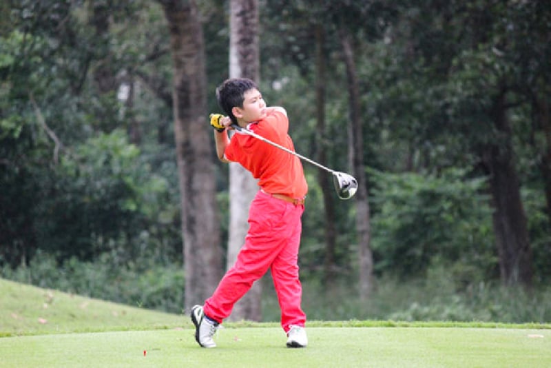 Đặng Quang Anh học golf khi mới 5 tuổi
