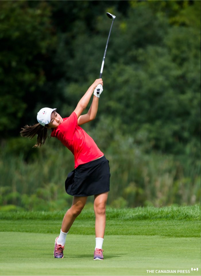 Michelle Liu đam mê và học golf từ năm 6 tuổi cùng người chị gái.
