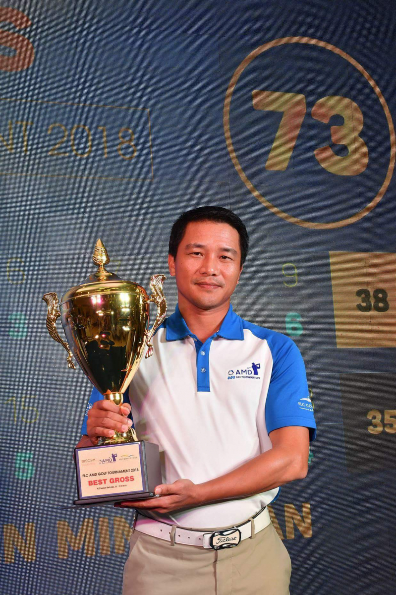 Golfer Minh Tuấn đạt giải Best Gross FLC AMD Golf Tournament 2018