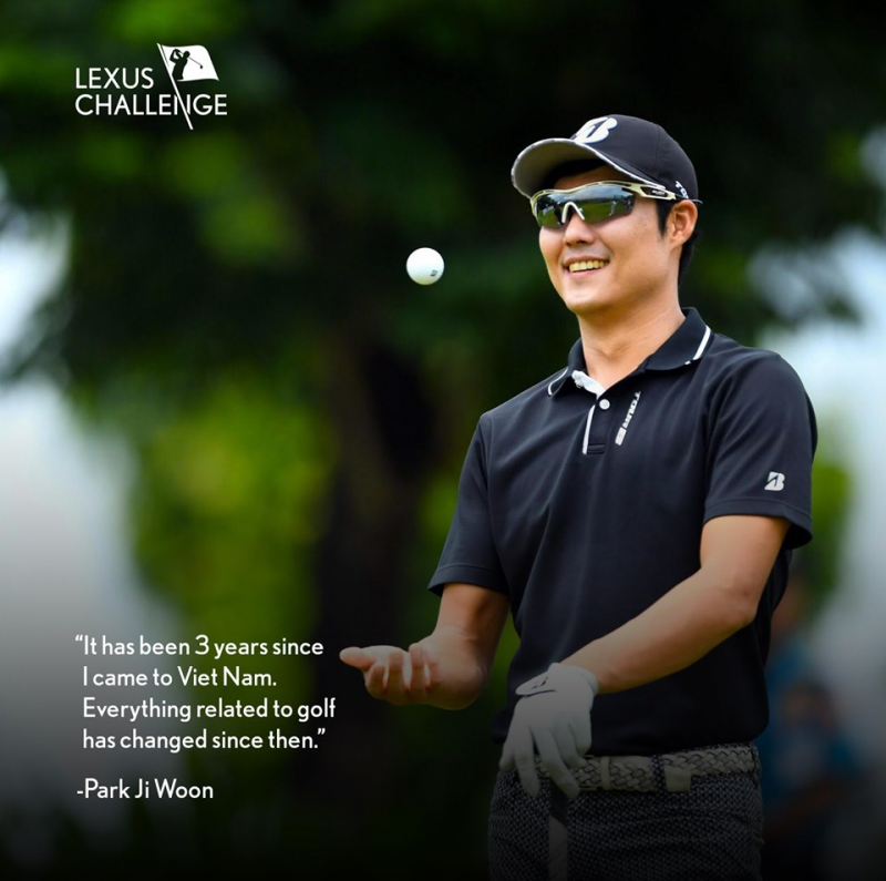 Park Ji Woon đánh giá cao sự phát triển golf chuyên nghiệp Việt Nam
