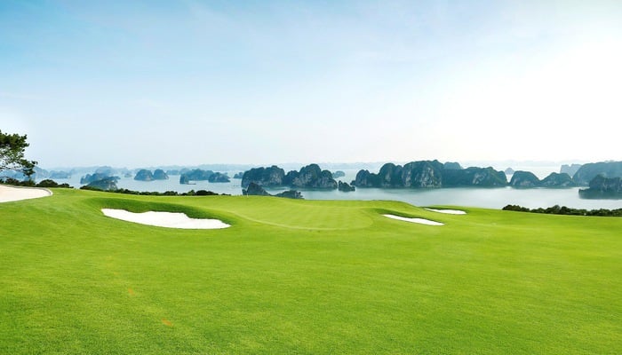 Một góc chụp tại sân đấu FLC Golf Club Hạ Long