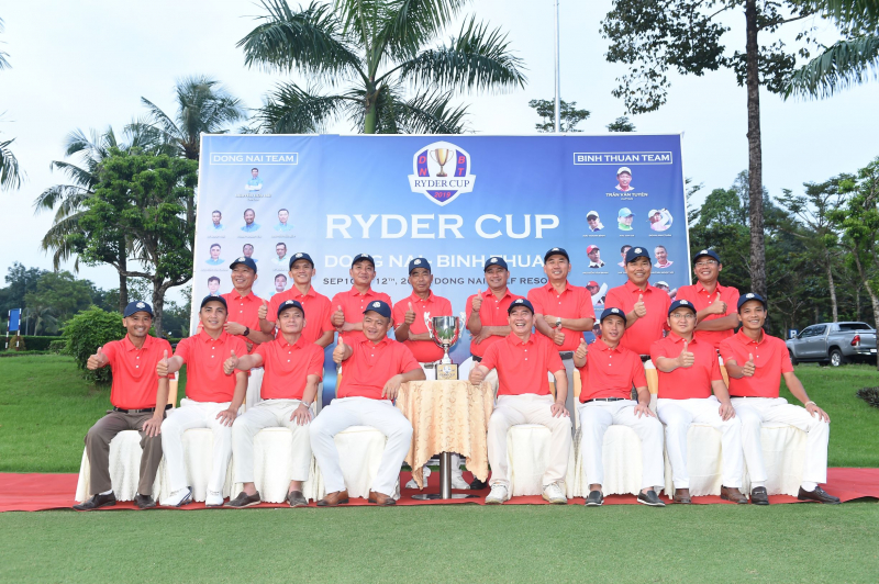 Đội hình của Hội Golf Bình Thuận tham gia Ryder Cup Đồng Nai - Bình Thuận 2019