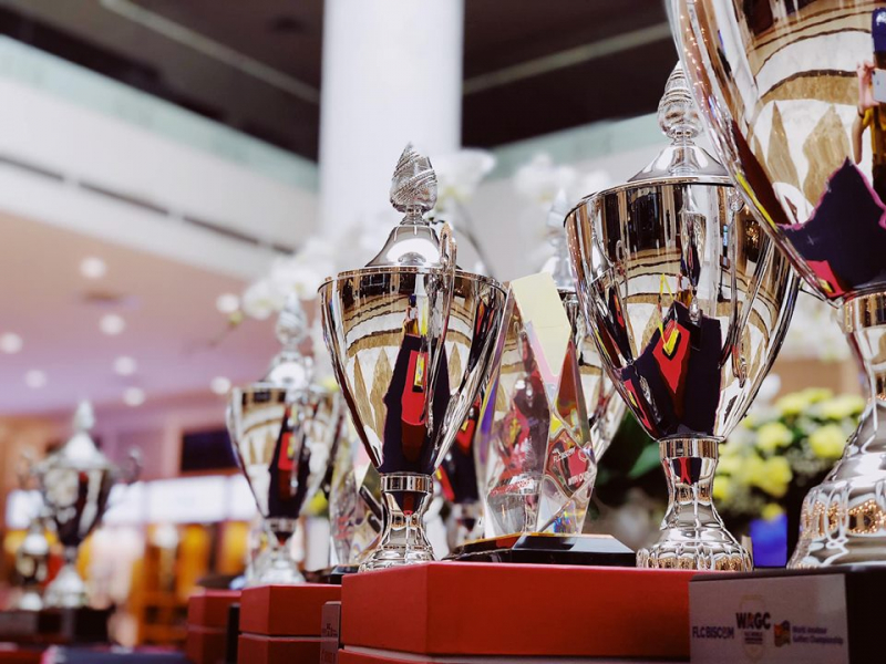 Bộ cup lưu niệm đặc biệt của FLC WAGC Vietnam 2019 vòng loại phía Bắc