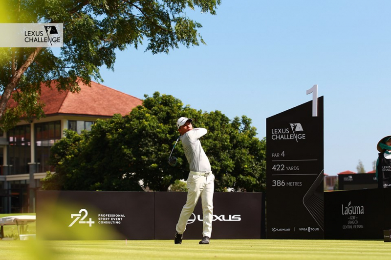 Golfer Tăng Nhơn Phú là người đầu tiên sở hữu cú Eagle của Lexus Challenge 2019. Nguồn ảnh: VPGA Tour