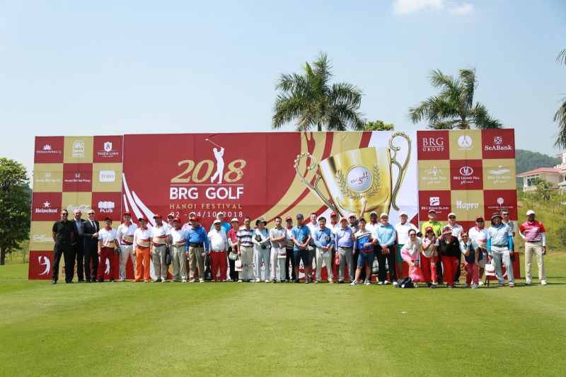 BRG Golf Hà Nội Festival 2018 có hơn 100 golfer quốc tế đến Hà Nội tranh tài cùng 140 golfer Việt
