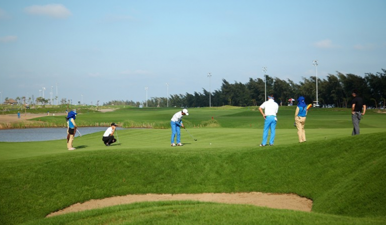 Sân golf Móng cái International Golf Club nơi diễn ra các trận đấu hấp dẫn
