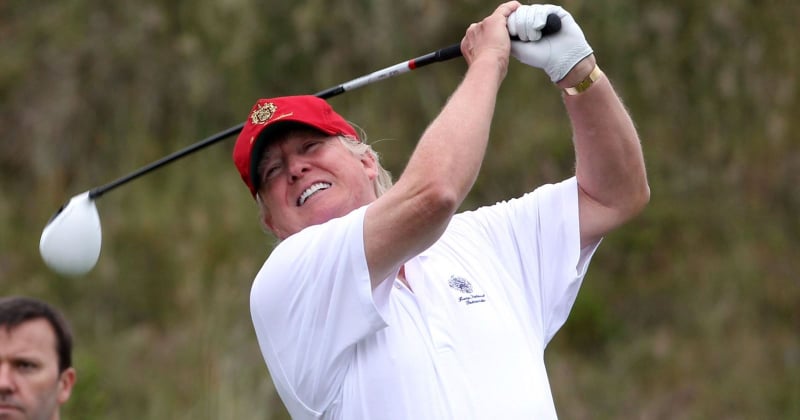 ông Trump chơi golf nhiều gấp 3 lần so với ông Obama.