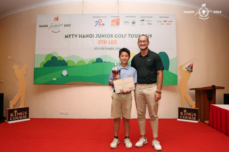 Đoàn Uy vô địch vòng 3 và vòng 5 của MyTV Hanoi Junior Golf Tour 2019