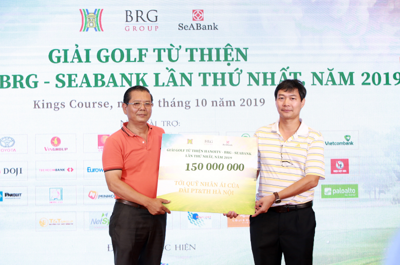 Giải Golf từ thiện HanoiTV - BRG - SeABank kêu gọi được gần 200 triệu đồng đóng góp vào Quỹ Nhân Ái của Đài PT-TH Hà Nội