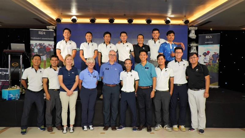 Việt Nam có thêm 11 trọng tài golf đạt chứng chỉ Level 3 của R&A. Ảnh VN Center