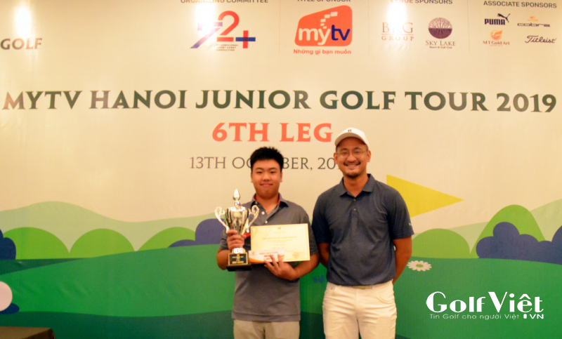 Với 75 gậy sau vòng đấu, Nguyễn Đặng Minh đã đăng quang vô địch vòng 6