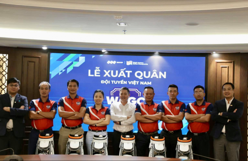 Đội hình tuyển golf Việt Nam tham gia vòng chung kết WAGC thế giới 2019