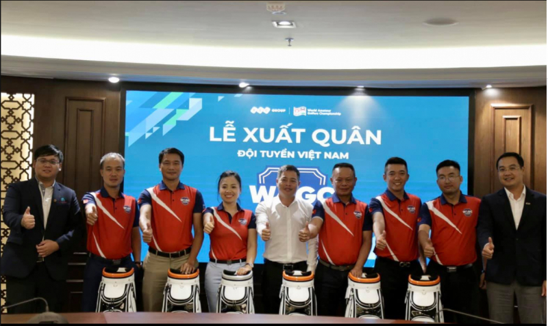 Đội tuyển golf Việt Nam tại Lễ xuất quân ngày 17/10