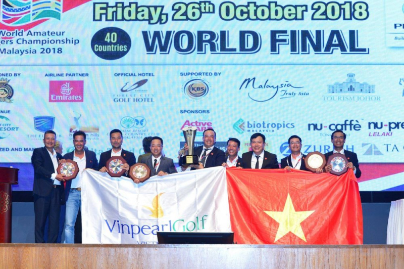 Năm 2018, tuyển golf Việt Nam giành chiến thắng cách biệt 15 điểm với đội về nhì là Singapore