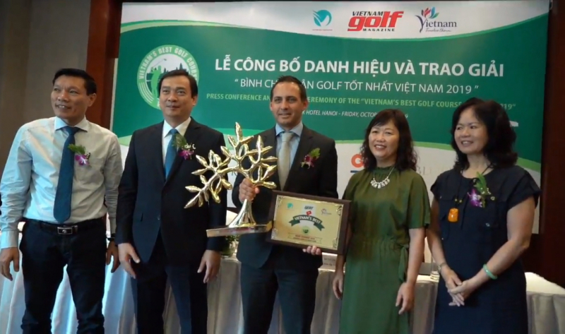 Sân golf Laguna Lăng Cô nhận giải thưởng Sân golf tốt nhất Việt Nam 2019