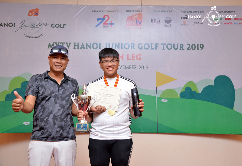 Bảo Long vô địch vòng 7 MyTV Hanoi Junior Golf Tour 2019 ngày 17/11
