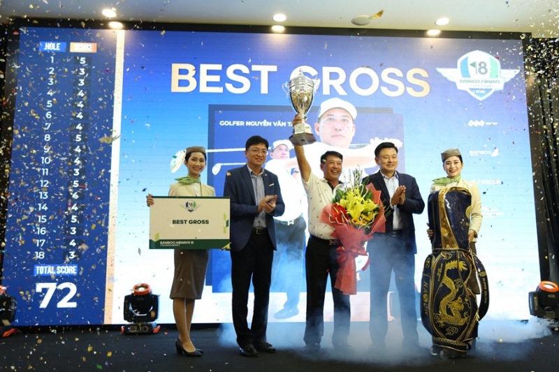 Golfer Nguyễn Văn Tám vô địch Bamboo Airways 18 Tournament với thành tích 72 gậy