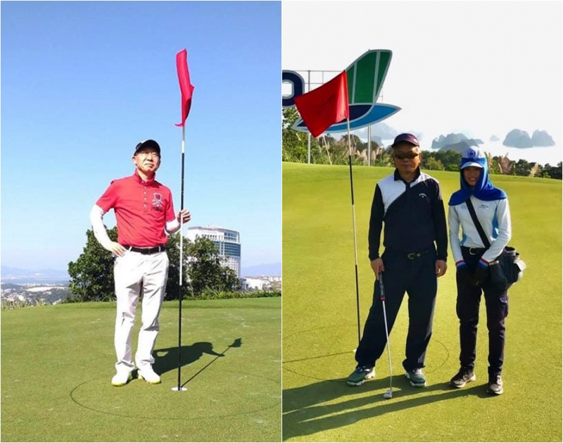 Golfer Bang GeunHo và golfer Lee Sung Yong cùng ghi Hole in One hố 12