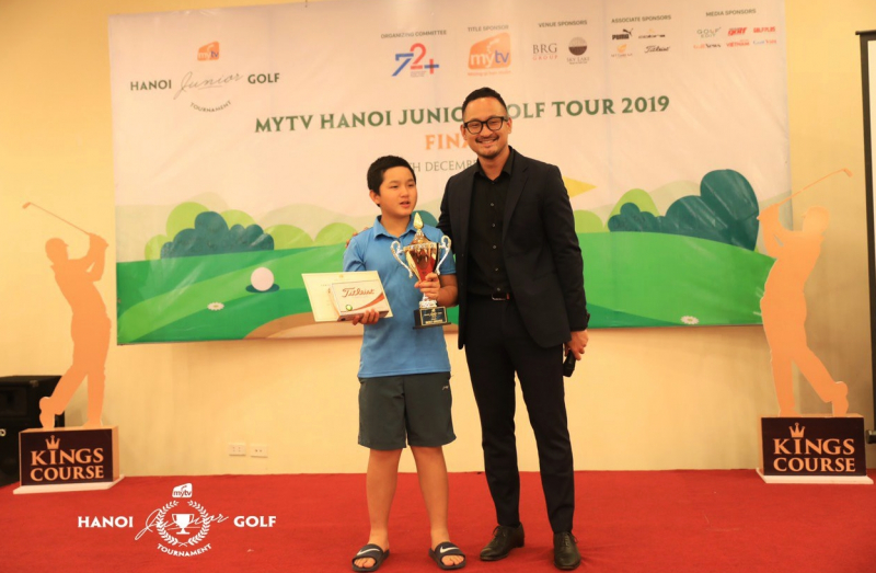 Nguyễn Anh Minh lần đầu vô địch ở sự kiện thuộc hệ thống MyTV Hanoi Junior Golf Tour 2019