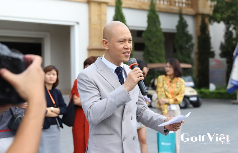 Ông Nguyễn Xuân Trung, Tổng Giám đốc CenGolf, Trưởng BTC giải phát biểu